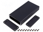 Enclosure: shielding | X: 84mm | Y: 160mm | Z: 28mm | aluminium | black