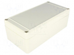 Enclosure: multipurpose | X: 80mm | Y: 160mm | Z: 57mm | EUROMAS II | ABS