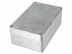 Enclosure: multipurpose | X: 100mm | Y: 160mm | Z: 60mm | aluminium | IP65