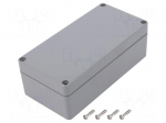 Enclosure: multipurpose | X: 80mm | Y: 160mm | Z: 55mm | ABS | dark grey