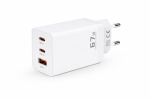 Ładowarka sieciowa Voltage GaN Charger 67W PD 3.0 QC 3.0 USB-A 2x USB-C biała