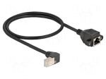 Extender Ethernet | S/FTP | Cat 6a | 0.5m | LSZH | black | 26AWG | screw