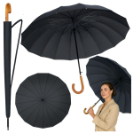 Spordiks ja aktiivseks puhkuseks // Spordikaubad ja varustus // Duży Parasol Automatyczny Pokrowiec Na Ramię 24-Żeberkowy Czarny 115 cm