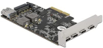 DeLOCK PCI Express x4 card for 4 x USB Type-C + 1 x USB Type-A - SuperSpeed ??USB 10 Gbps - low profile form factor, USB controller 90059