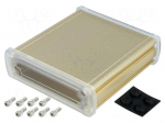 Enclosure: multipurpose | X: 113.7mm | Y: 119mm | Z: 35.2mm | golden
