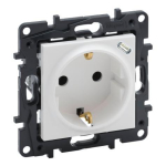 Rozete 864127 2P+E 16A 250V USB Type-C 1.5A 7.5W balta