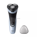 Razor Philips  Philips Shaver 3000X  Wet & Dry  zila/melna