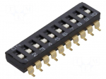 Switch: DIP-SWITCH | Poles number: 10 | ON-OFF | 0.025A/24VDC | Pos: 2