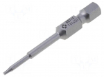 Screwdriver bit | Torx&reg; | TX04 | Overall len: 50mm