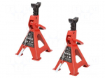 Jack stand | 2000kg | Hmin: 265m | Hmax: 415mm | Base dim: 195x165mm
