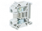 Splice terminal: rail | 0.5&divide;16mm2 | ways: 1 | terminals: 2 | grey | TS35