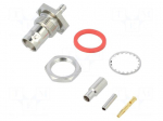 Socket | BNC | female | straight | 50&Omega; | RG179,RG188,RG316 | crimped