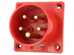 Connector: AC supply 3-phase | socket | male | 16A | 400VAC | IEC 60309
