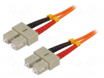 Connector: fiber optic | patchcord | multi mode duplex (MM) | male