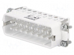 Connector: HDC | contact insert | male | C146 | PIN: 16 | 16+PE | 14A | 250V