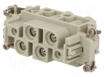 Connector: rectangular | female | EPIC POWER K | PIN: 6(4+2) | 4+2+PE