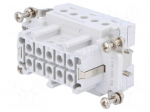 Connector: HDC | female | HTS HE | PIN: 10 | 10+PE | size 4 | 16A | 400V