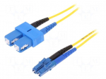 Fiber patch cord | OS2 | LC/UPC,SC/UPC | 2m | LSZH | yellow