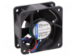 Fan: DC | axial | 60x60x25mm | 42m3/h | 35dBA | ball bearing | 5100rpm
