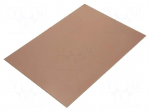 Laminate | FR4 | 1.5mm | L: 297mm | W: 210mm | Coating: copper