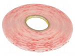 Tape: fixing | W: 9mm | L: 33m | Thk: 1mm | acrylic | transparent | UL-746C