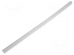 Hole and edge shield | polyetylene | L: 10m | natural | C: 3.6mm | B: 1mm