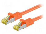 Patch cord | S/FTP | 6a | stranded | Cu | LSZH | orange | 5m | 26AWG