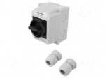 Switch: cam switch | Stabl.pos: 2 | 25A | 0-1 | Poles: 3 | Pos: 2 | IP65