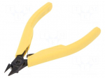 Pliers | side,cutting | ESD | blackened tool | H: 0.8mm