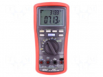 Meter: insulation resistance | LCD | Sampling: 5x/s | 2uF&divide;20mF