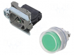 Switch: push-button | 22mm | NO | green | none | 3A/240VAC | 0.55A/125VDC