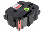 Tape | 36mm | 8m | red | Character colour: black | laminated,glued