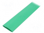 Heat shrink sleeve | glueless | 2: 1 | 32mm | L: 1m | green | polyolefine