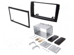 Radio frame | Fiat,Lancia | 2 DIN | black