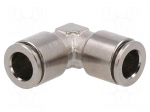 Push-in fitting | angled 90&deg; | -0.95&divide;20bar | nickel plated brass