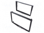 Radio frame | Opel | 2 DIN | black gloss,shiny black