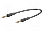 Test lead | 60VDC | 30VAC | 10A | banana plug 2mm,both sides | black