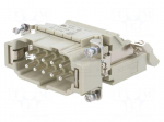 Connector: HDC | contact insert | male | 16A | 500V | Han E&reg; AV | PIN: 10