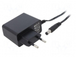 Power supply: switching | mains,plug-in | 12VDC | 1A | 12W | 82.96%