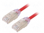 Patch cord | F/UTP,TX6A-28&trade; | Cat: 6a | RJ45 plug,both sides | wire