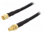 Cable | 2m | RP-SMA male,RP-SMA female | black | 50&Omega;
