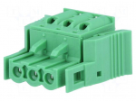 Connector: pluggable terminal block | plug | female | 12A | 250V | 1x3