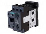 Contactor: 3-pole | NO x3 | Auxiliary contacts: NO + NC | 24VDC | 32A