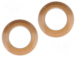 Spacer ring | MDF | 165mm | Audi | impregnated,varnished | 2pcs.