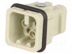 Connector: HDC | contact insert | male | 10A | 50V | Han&reg; D | PIN: 8