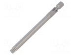 Screwdriver bit | Torx&reg; | TX30 | 1/4" | Overall len: 110mm