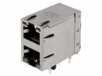 Connector: RJ45 | socket | PIN: 8 | Cat: 5e | shielded,double,with LED
