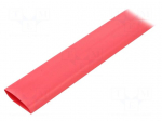 Heat shrink sleeve | glueless | 3: 1 | 24mm | L: 1.2m | red | polyolefine