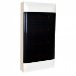 LEGRAND 4X12M SURFACE CABINET SMOKED DOOR EARTH AND NEUTRAL TERMINAL BLOCK