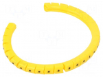 Marker: cable | Marking:  | 1.3&divide;3mm | PVC | yellow | leaded | PA-02 | L: 3mm